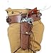 Historical Emporium Standard Left Hand Western Holster Plain, Wild West Single Action Revolver Gun Holster Chocolate