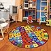 Furnish my Place 740 ABC with Numbers ABC Area Rug for Kids | Educational Alphabet Letter & Numbers | Nurseries Kindergarten | Play Area | Multicolor (3'3