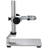 Jiusion Aluminium Alloy Universal Adjustable Professional Base Stand Holder Desktop Support Bracket for Max 1.4" in Diameter USB Digital Microscope Endoscope Magnifier Loupe Camera