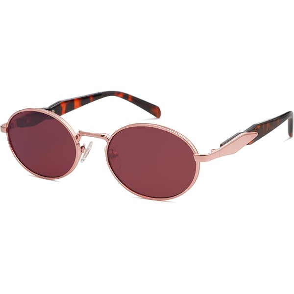 Amazon.com: Men Women Burgundy Gradient Tint Rimless Gold  display picture 2