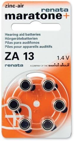 Size 13 Zinc Air Mercury Free, 60 Batteries Y