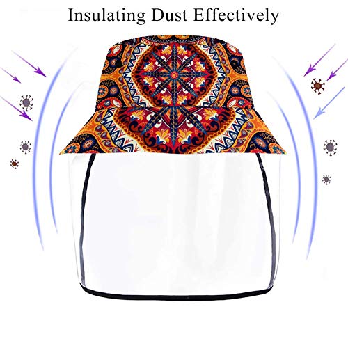 Retro-Ethno-Stil, Anti-Spuck-Hut, Anglerhut, Anti-Spritzer, Sicherheits-Abdeckung, winddicht, staubdicht – Bild 4