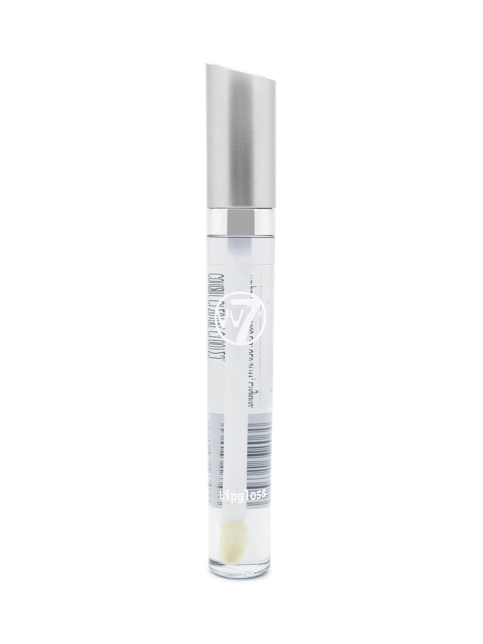 W7 Lip Gloss Wand - Soft Clear Liquid Gloss - Non-Sticky, High-Shine Finish