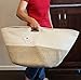 Cotton Rope Basket Size 20x20x15 in Blanket Basket by Bambiso Woven Fabric Storage Baskets Laundry Basket, Kids Toys Bin, Baby Nursery Organizer or Hamper, Living Room or Floor Decor Basket