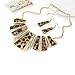 Doinshop Womens Bohemia Leopard Bib Earrings Jewelry Chain Necklace
