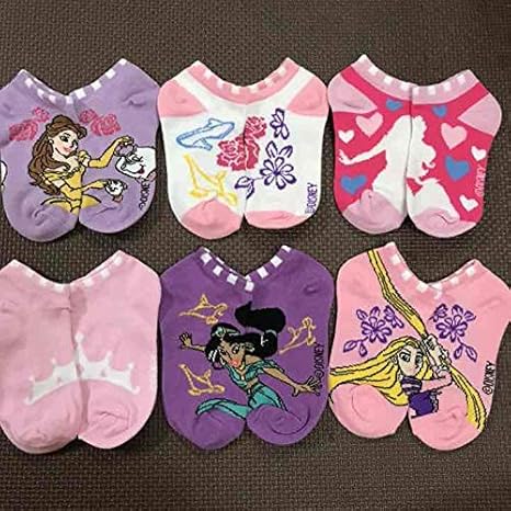 Amazon Co Jp 3 5歳 ディズニー プリンセス 靴下 6足セット ホビー