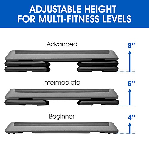 Yes4All-Adjustable-Aerobic-Step-Platform-with-4-Risers-Health-Club-Size-Extra-Risers-Options