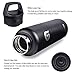 qottle 32oz Stainless Steel Vacuum Insulated Water Bottle - Large Double Wall Flask - Wide Mouth with BPA Free Flex Cap Leak Proof Thermos for Gym Office Travel Camping Hiking Outdoor Sports-Black