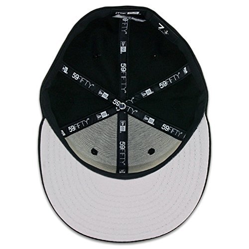 New Era 59FIFTY Fitted Cap Blank Black with Grey Undervisor Plain