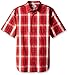 Carhartt Men's Big & Tall Essential Plaid Open Collar Short Sleeve Shirt