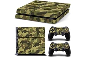 Gam3Gear Pattern Series Decals Skin Vinyl Sticker for Original PS4 Console & Controller (NOT PS4 Slim / PS4 Pro) - Green Camouflage