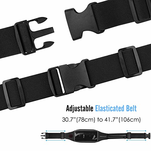 Rhino Valley Running Belt Waist Pack, Sports Fanny Pack Fitness Workout Belt, Dual Pockets with Clear Touch Screen… - Image 6