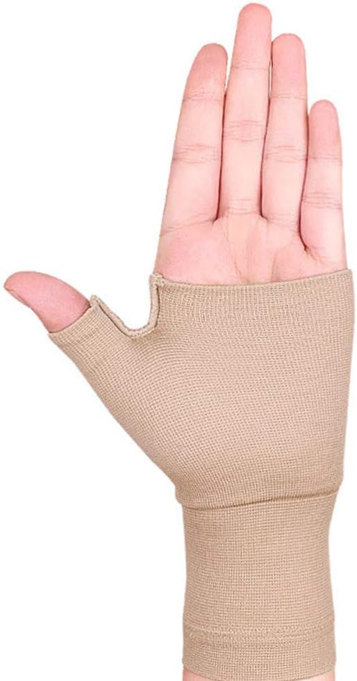 EXCEART 1 Pair Wrist Thumb Support Sleeve Arthritis Compression Gloves Fingerless Sports Wrist Brace for Arthritis Carpal Tunnel Therapy Wrist Pain Relief Heat Effect M - Image 5