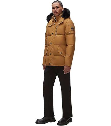 Amazon.com: Moose Knuckles Men's Down 3/4 Jacket, Navy/White