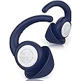 Ear Plugs for Sleeping Noise Cancelling - BUENSUENO Silicone Reusable Washable Earplugs for Noise Reduction, 2 Pairs Sound Blocking Ear Plugs for Sleep, Flights, Snoring, Work, Studying (Blue)