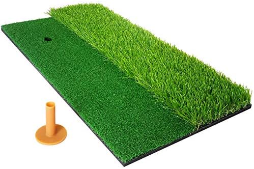 Begonia.K Golf Hitting Mat for Backyard, Golf Chipping Mat with Rubber Tee Holder Indoor Outdoor Golf Swing Mat for Practicing Training Driving Chipping Hitting Begonia.K Golf Hitting Mat for Backyard, Golf Chipping Mat with Rubber Tee Holder Indoor Outdoor Golf Swing Mat for Practicing Training Driving Chipping Hitting
