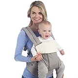 LÍLLÉbaby Organic Front Teething Bib, Natural - Organic Cotton Teething Bib for Baby Carrier