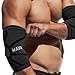 Mava Sports Elbow Compression Sleeve Support for Weightlifting, Pain Recovery, Tendonitis, Gym Workouts and Arthritis - Made with Strong Elastic Fabric Material for Men and Women (Black, Medium)..