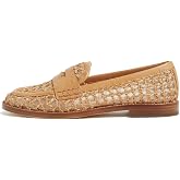 Arqa Penny Loafers for Women Round Toe Natural Raffia Loafer Woven Flats Slip-on Dress Shoes