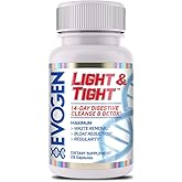 Evogen Light & Tight | 14 Day Extra Strength Cleanse & Detox | Flush Toxins, Increase Immune Health, Boost Energy & Improves Nutrient Absorption, Prebiotics