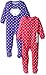 Carter's Baby Girls' Toddler 2-Pack Fleece Pajamas, Polka Dots, 2T