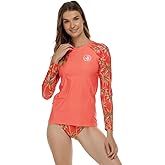 Body Glove Womens Sleek Long Sleeve Rashguard with UPF 50+