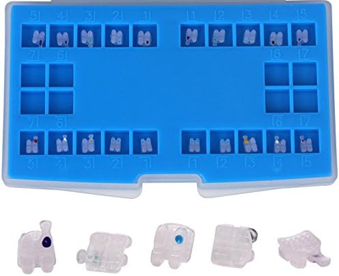 Dental Brackets Clear Roth 0.022 Slot with 3 4 5 Hooks Orthodontic Mini Ceramic Brackets Slot Below 20 pieces