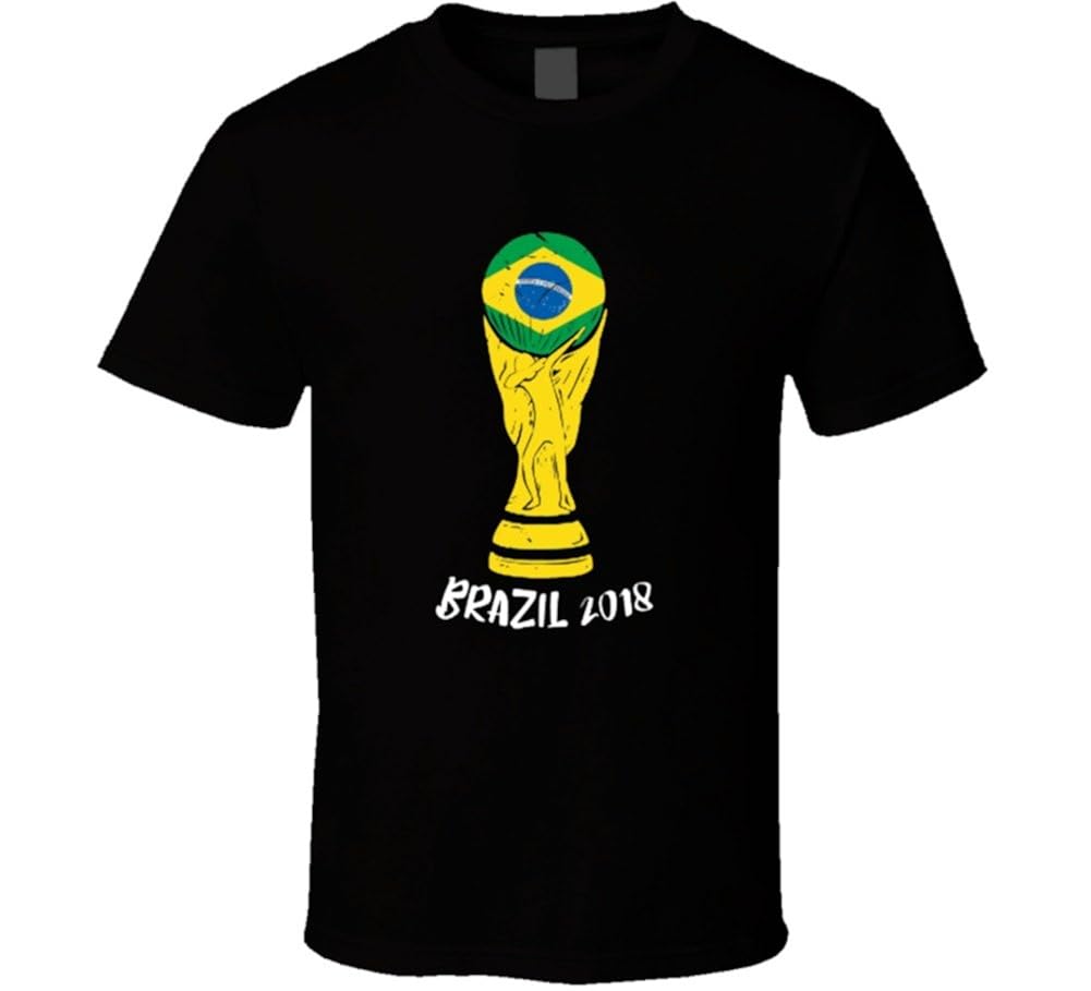 Brazil 2018 World Cup Soccer Team Fan Supporter T Shirt 8407 Jznovelty