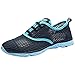 ALEADER Women's Quick Drying Aqua Water Shoes Blue 8 D(M) US/FR 39