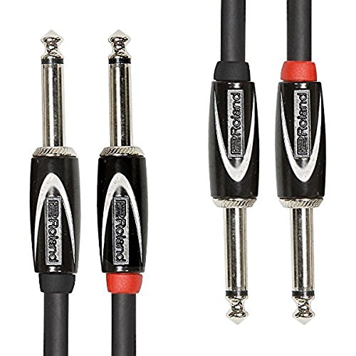 Roland 10ft Interconnect Cable, Dual 1/4"-1/4", Black series (RCC-10-2814)