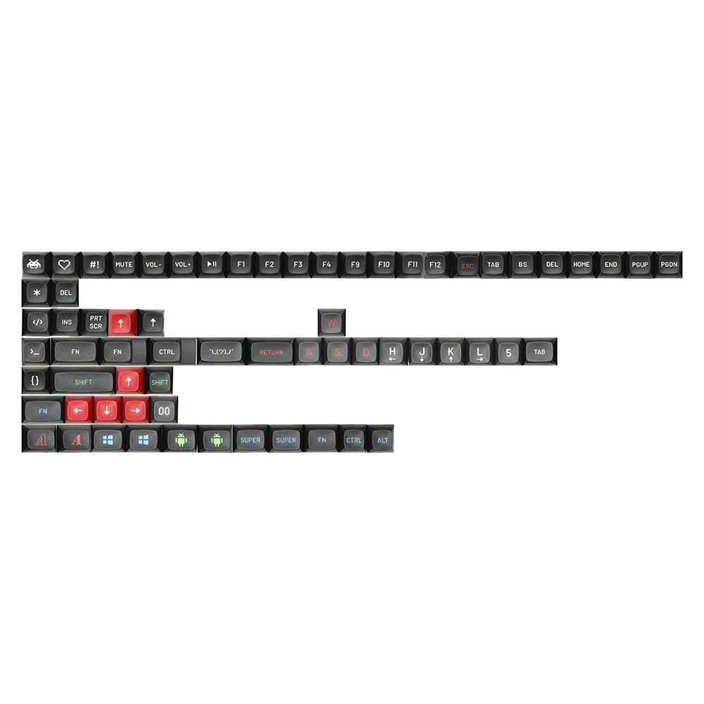 DROP + Matt3o MT3 Susuwatari Custom Keycap Set, ABS Hi-Profile Keycaps, Doubleshot Legends, Cherry MX Compatible Extras for Mechanical Keyboards (Extras) (MDX-33813-4)