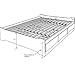 Prepac Coal Harbor Queen Platform Storage Bed with Headboard in Black