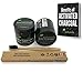 aimnaturals Natural Teeth Whitening Activated Charcoal Powder in Bulk (50g) + High Density Charcoal Toothbrush + Tongue Cleaner + Tips, Tricks, Benefits & Best Use of Activated Charcoal