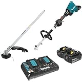Makita XUX01M5PT 18V X2 (36V) LXT Lithium-Ion Brushless Cordless Couple Shaft Power Head Kit with String Trimmer Attachment (5.0Ah)
