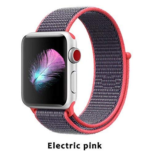 HILIMNY Yunsea Compatible for Apple Watch Band 42mm, New Nylon Sport Loop, with Hook and Loop Fastener, Adjustable Closure Wrist Strap, Replacement Band Compatible for iwatch, 42mm, 6 Pack