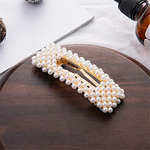 Women Hair Clip Simulated Pearl Beautiful Bridal Wedding Hairclips Girl Hairpin Hair Accessories (1 PCS A)