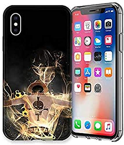 Coque pour iphone X/XS Manga One Piece Ace Noir en promo sur Amazon
