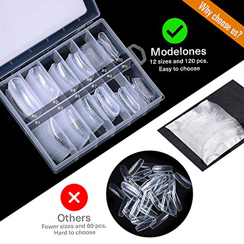 Modelones Poly Nail Gel Kit - Nail Extension Gel Kit Nail Enhancement Builder Gel Kit with 7 Luxurious Colors Quick Nail Extension Solution Gel Tube in GiftBox - Thumbnail 5
