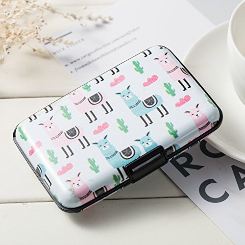 Elfish Mini RFID Aluminum Wallet Credit Cards Holder Metal ID Case for Men Women (Color 32)