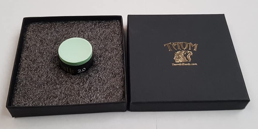 ROSETTA SPORTS TAOM V2 SNOOKER POOL CHALK, LIGHT GREEN,MADE IN FINLAND IN TAOM PRESENTATION BOX