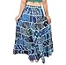 WEVEZ Pack of 3 Hippie Tiered Maxi Long Vintage Patch Skirts Acid Wash