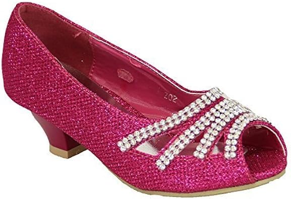 fuchsia kitten heel sandals