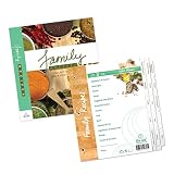 Family Recipe Organizer Kits: STANDARD LENGTH Index Tabs for Three-ring Binder with Cover