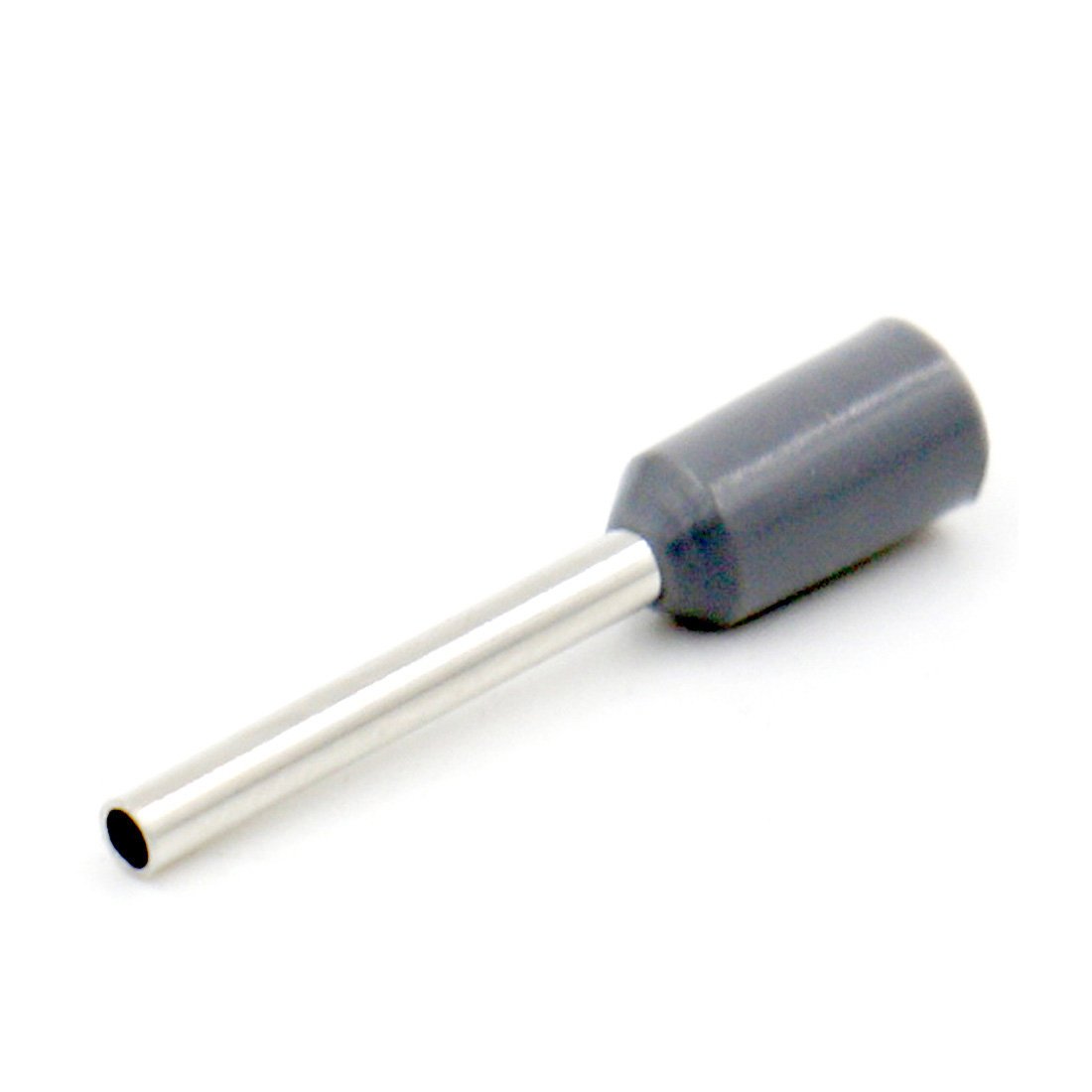 Heschen Cord End Terminal E7512 AWG 20/0.75 mm², Wire Copper Crimp Connector, Vinyl Insulated, Grey, Pack of 1000