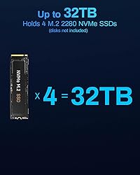 TERRAMASTER F4 SSD NAS Storage - 4Bay All SSD NAS