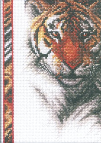 Janlynn Counted Cross Stitch Kit, Tiger