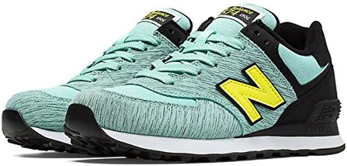 Amazon ニューバランス 574 Sweatshirt Pack スウェットパック ウイメンズモデル レディース メンズ スニーカー Aqua With Black Yellow Wl574wtd 並行輸入品 New Balance ニューバランス スニーカー