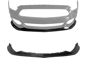 MagicDrift Front Bumper Lip Chin Spoiler, Compatible with 2015-2017 Ford Mustang (Non-Track Models Only), MDA Style Flexible Polyurethane(PU) Front Lower Splitter Protector, Unpainted Black, 1 PC