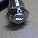 ESUPPORT 12V Car Blue LED Momentary Speaker Push Button Metal Switch