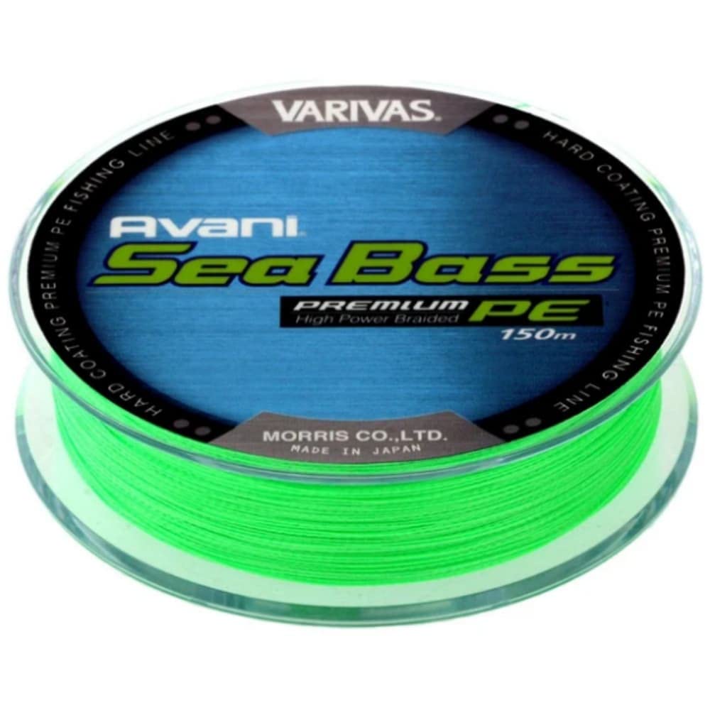 VARIVAS Avani Sea Bass PE Green, Fishing Braided Line #0.8-#1.5, 150m JAPAN (#1.5 (150m spool))